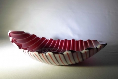 B013-red.white-stripe-free-form-bowl.1