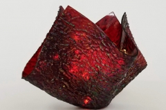 S018 Red Sculpted Vessel.1